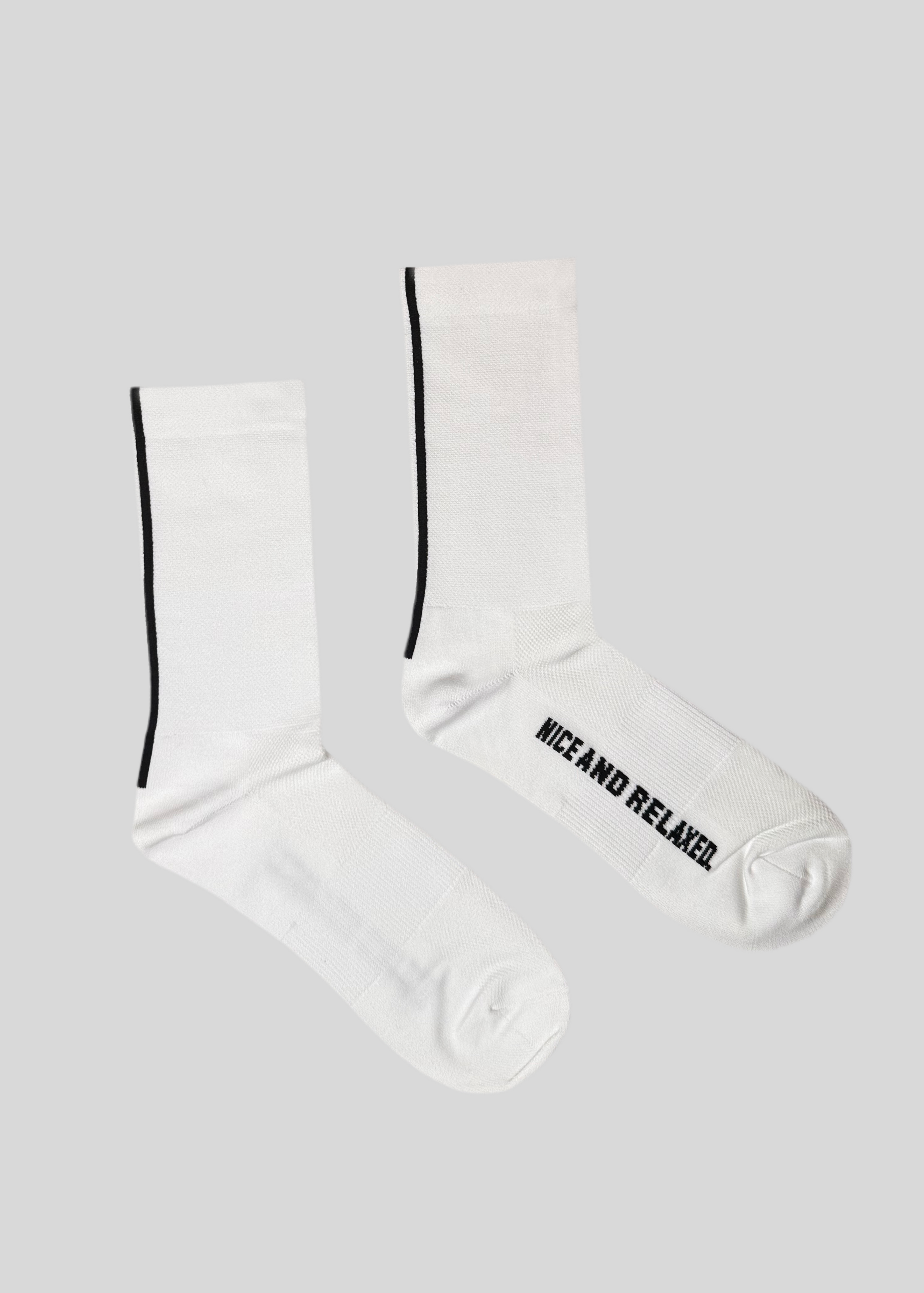 running socks - white