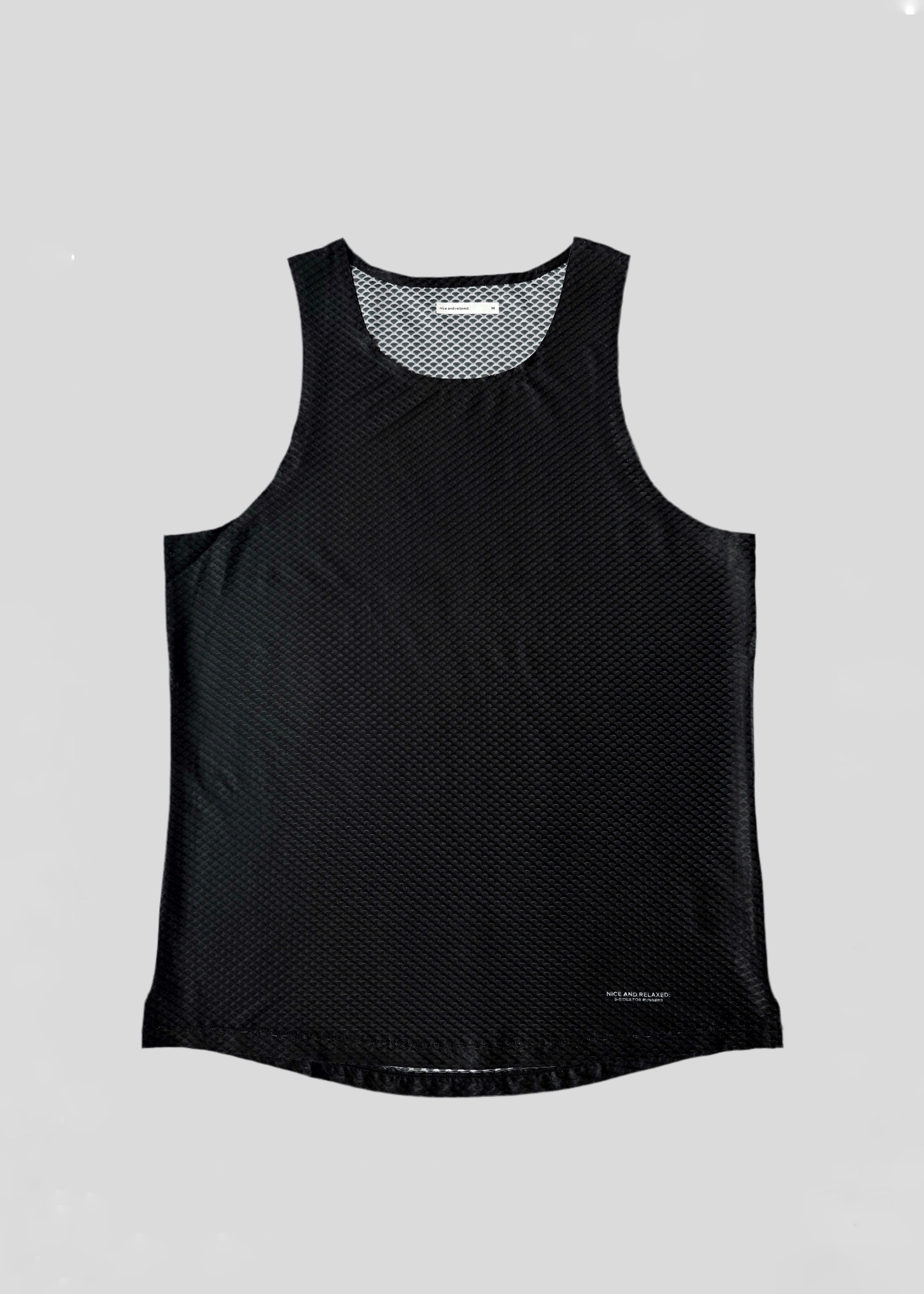 rhythm singlet - black